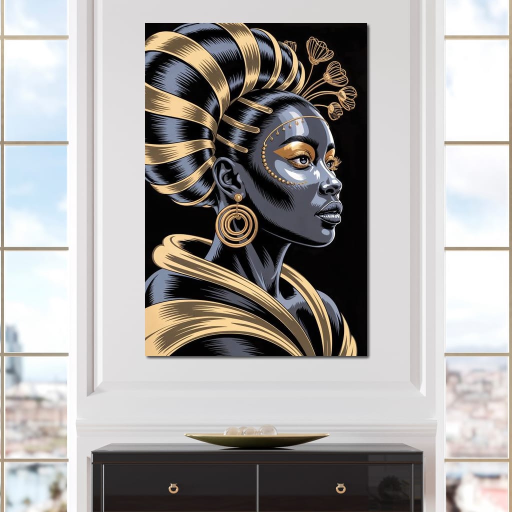 The Gilded Goddess Canvas Wall Art