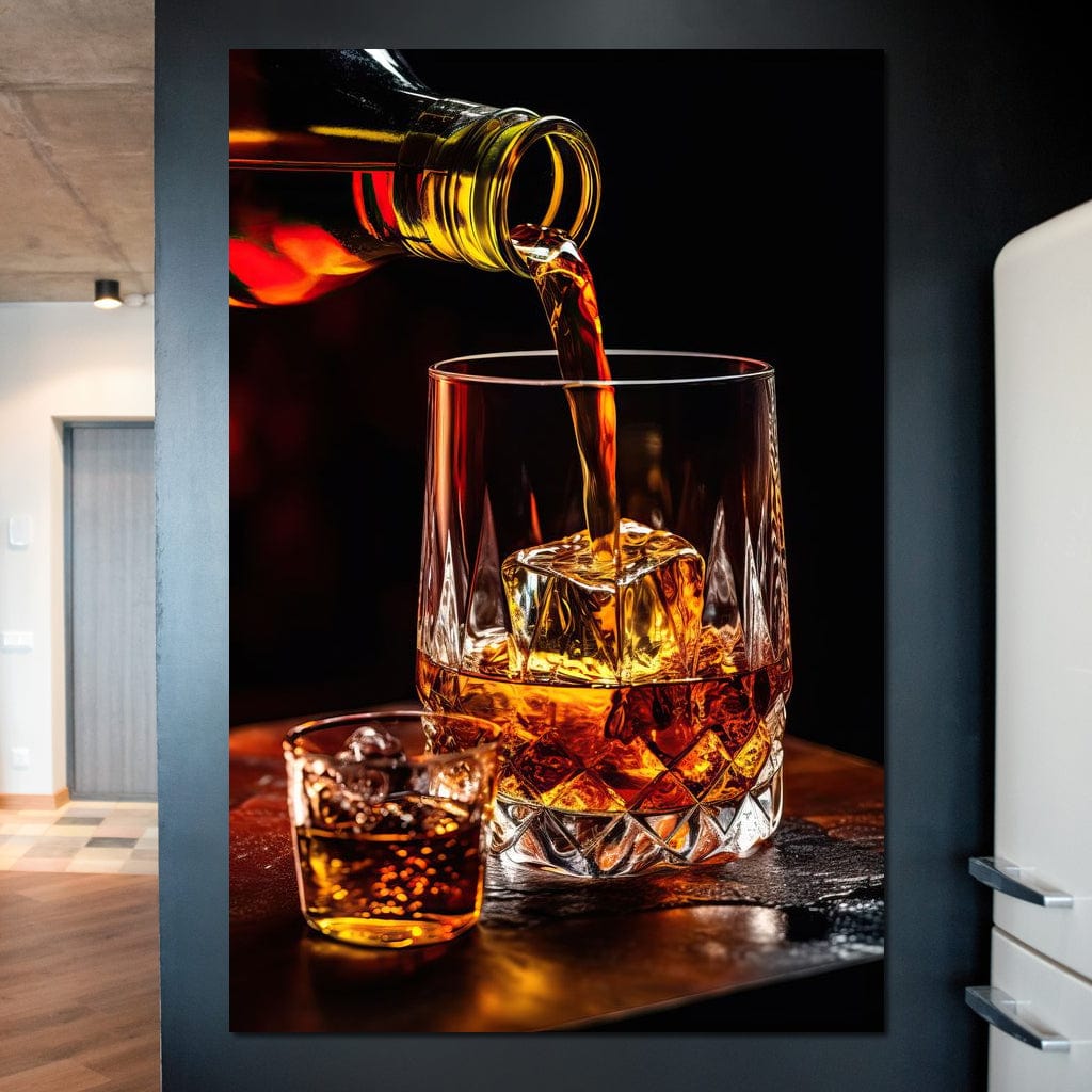 Whiskey's Prismatic Elegance Canvas Wall Art