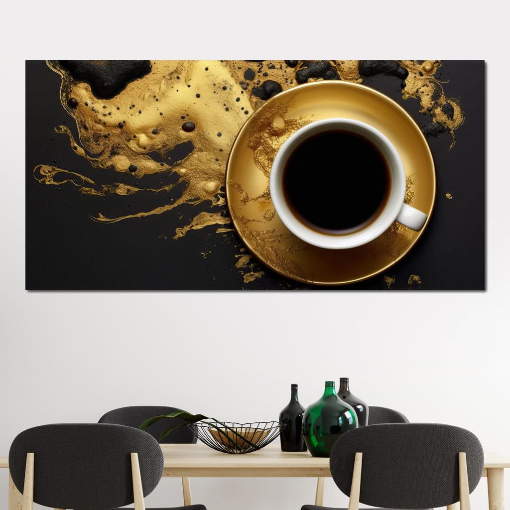Majestic Coffee Cup Canvas Wall Art