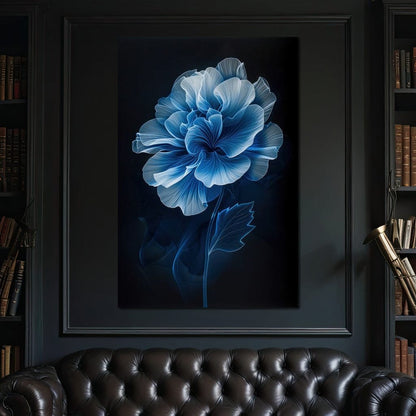 Blue Dream Blossom Canvas Wall Art