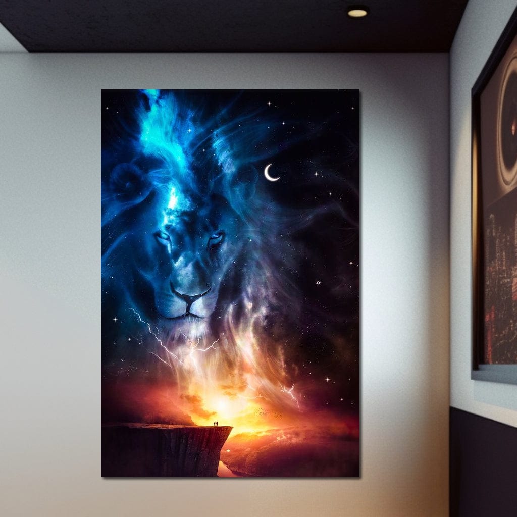 Spirit Animal Totem Lion Canvas Wall Art