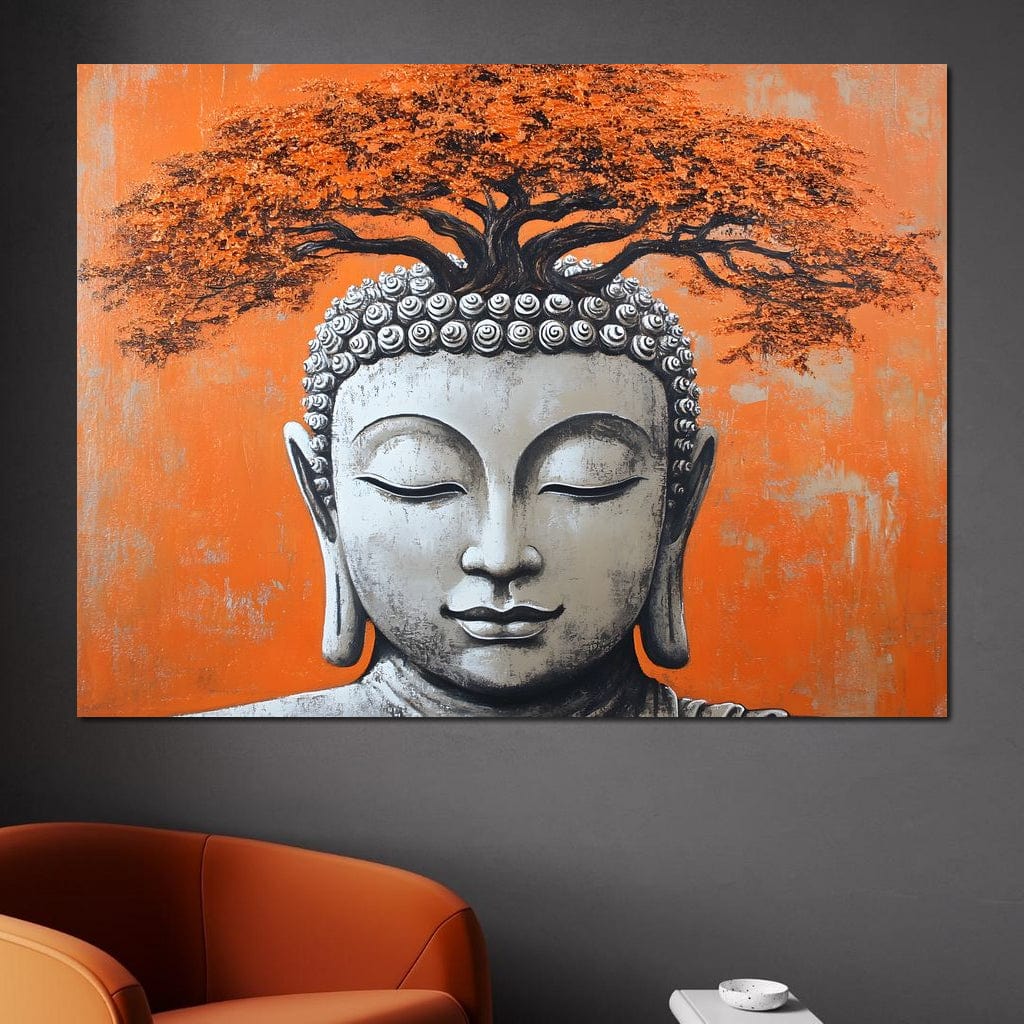 Buddha Tranquility Tree Spirit Canvas Wall Art