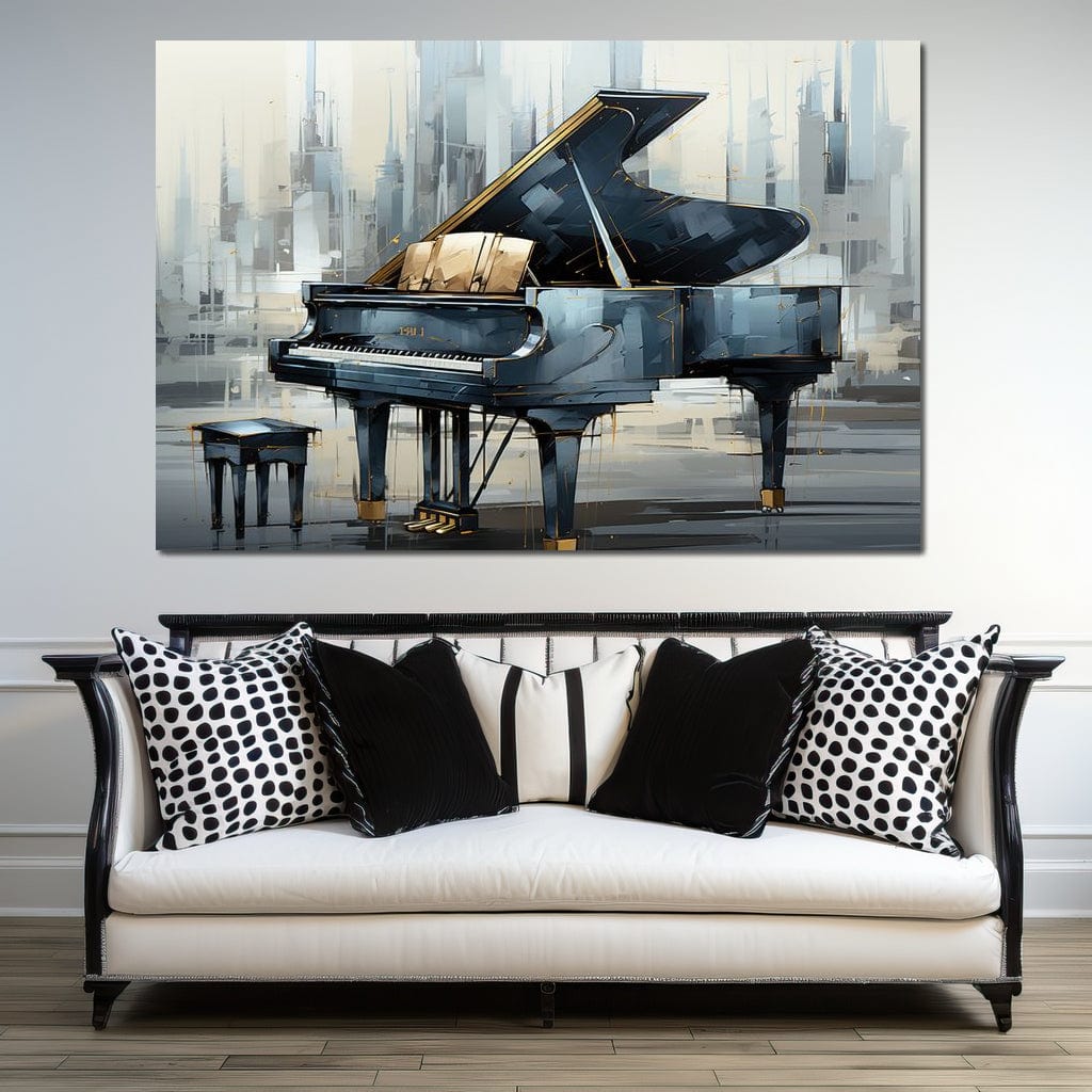 The Grand Piano Canvas Wall Art