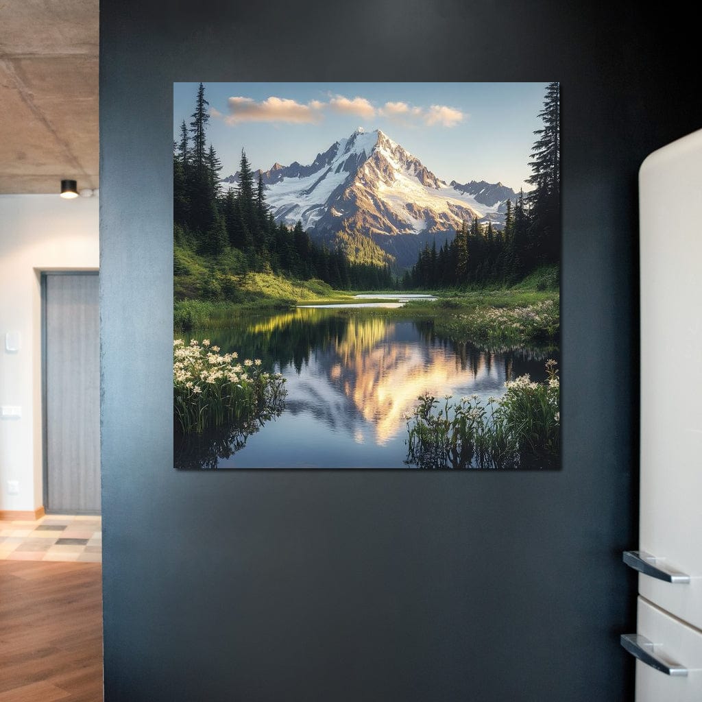 Mountaintop Reflections Canvas Wall Art