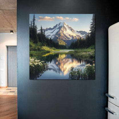 Mountaintop Reflections Canvas Wall Art