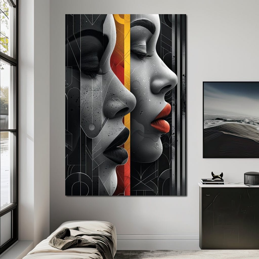 Silhouette Secrets Unveiled Canvas Wall Art