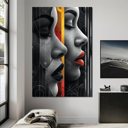 Silhouette Secrets Unveiled Canvas Wall Art