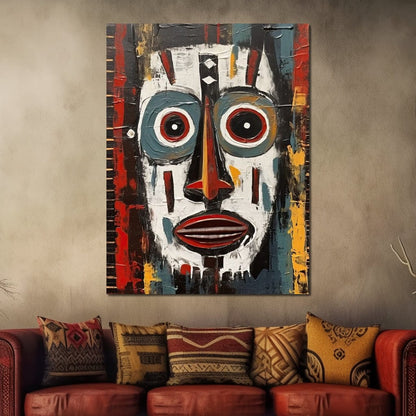 Tribal Mask 15 Canvas Wall Art