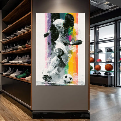 Victory Through The Vibrant Pitch Canvas Wall Art