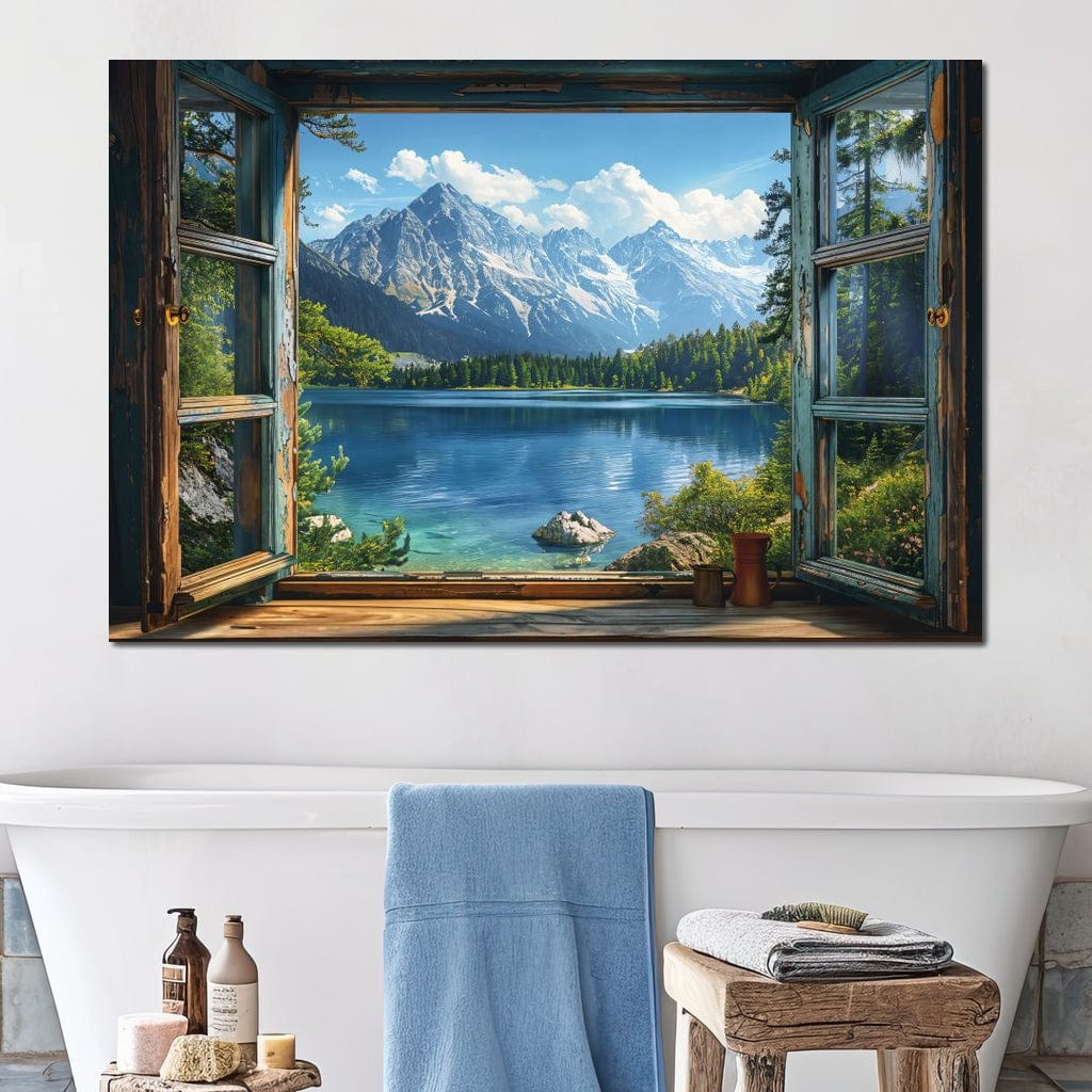 Alpine Serenity Vista Canvas Wall Art