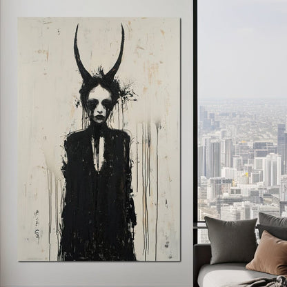 Veiled Presence of Shadows Canvas Wall Art