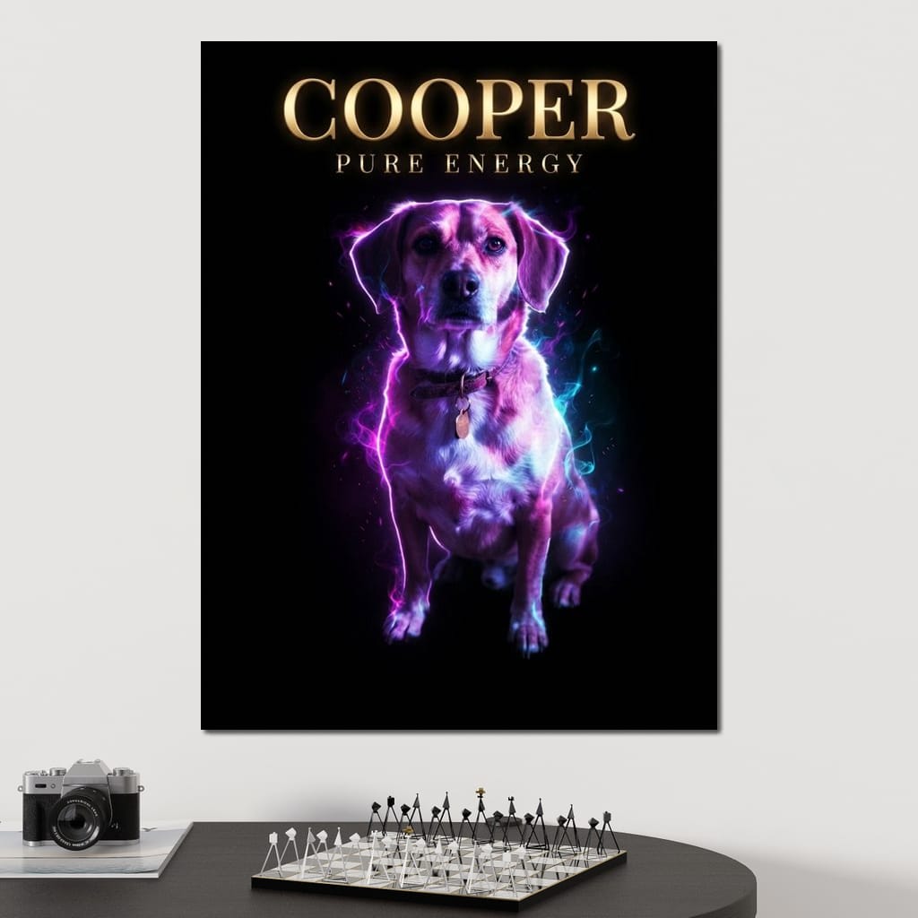 The Neon Pet Canvas Wall Art