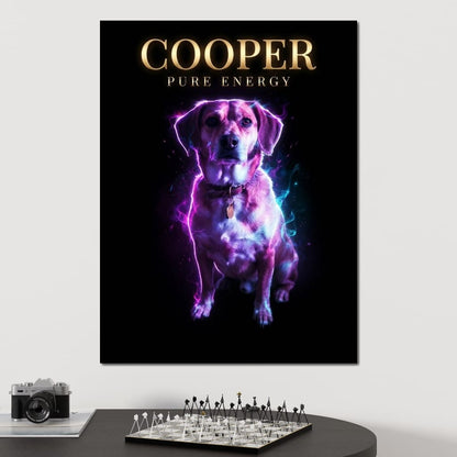 The Neon Pet Canvas Wall Art