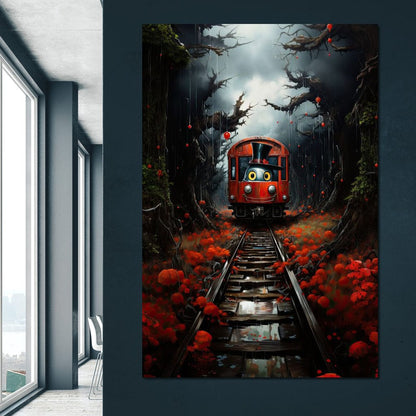 Monster Train Canvas Wall Art