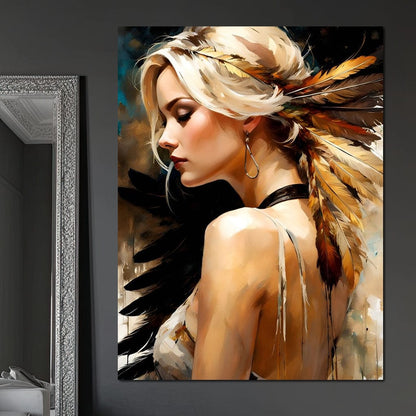 Female Portrait 0024 Canvas Wall Art