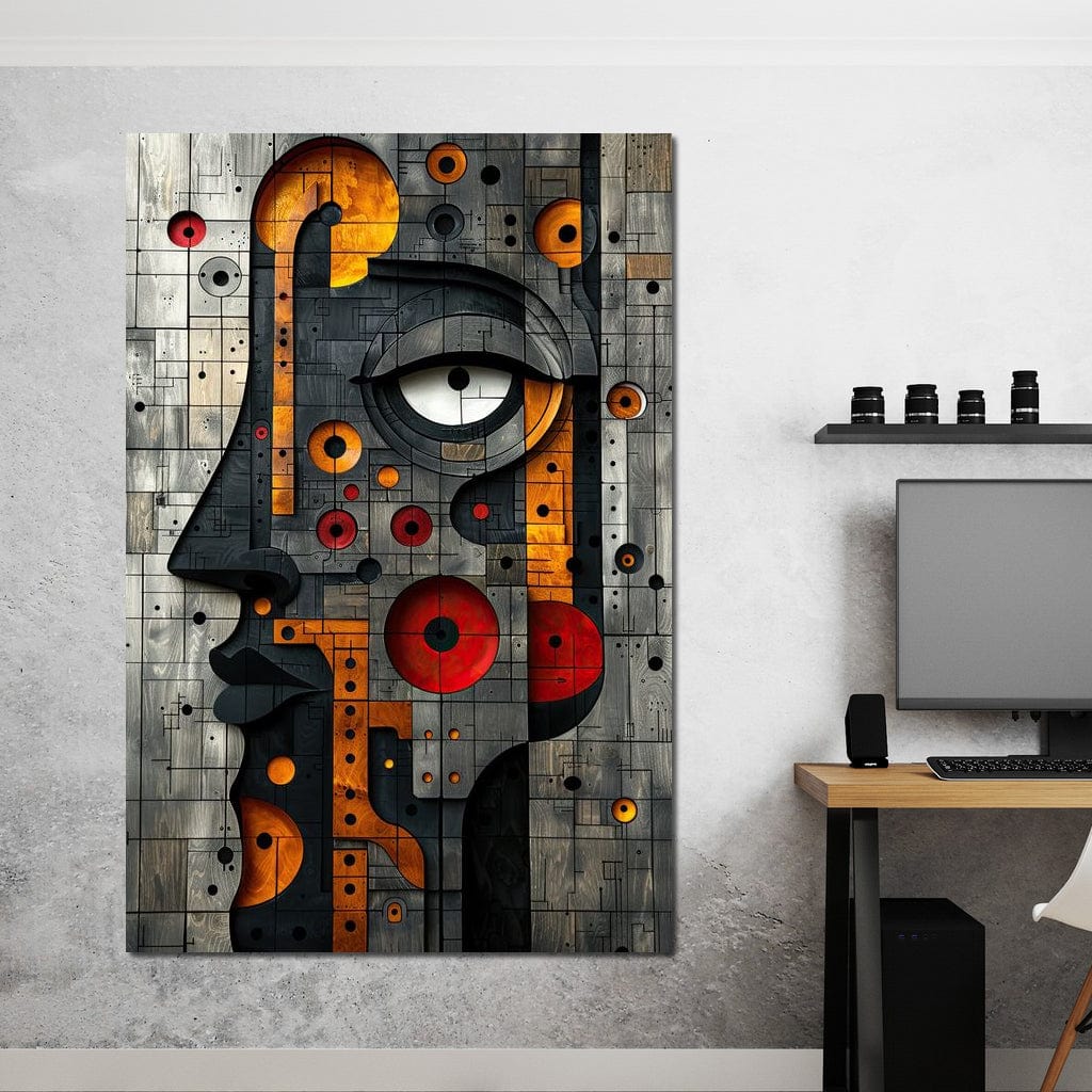 Geometric Fusion Enigma Canvas Wall Art