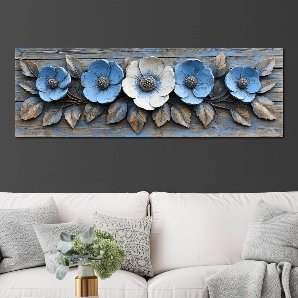 Rustic Bloom Harmony Canvas Wall Art