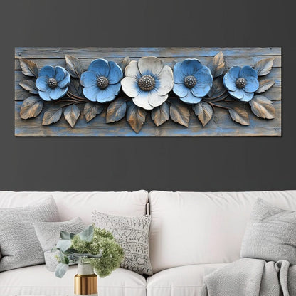 Rustic Bloom Harmony Canvas Wall Art