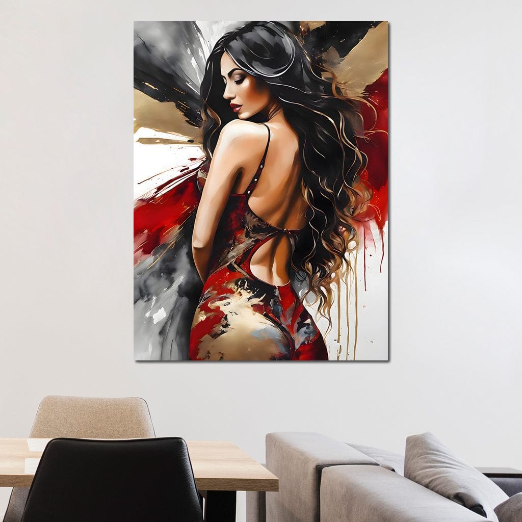 Female Portrait 163 Canvas Wall Art