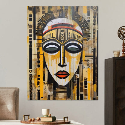 Tribal Mask 04 Canvas Wall Art