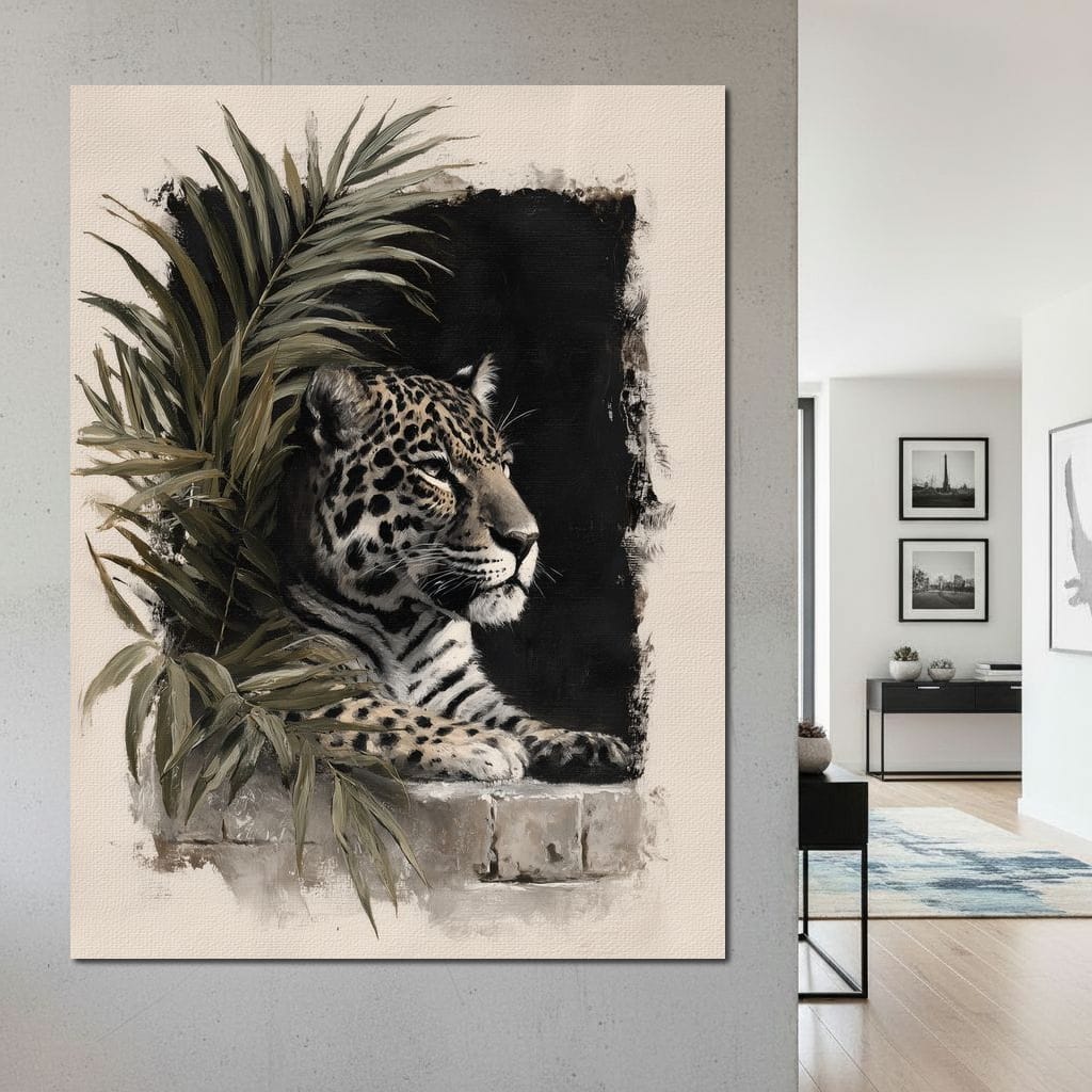Silent Watcher at Stone Edge Canvas Wall Art