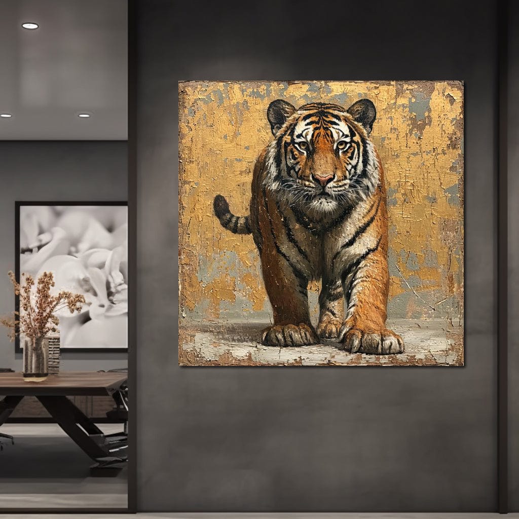Tiger Sovereign Gaze Canvas Wall Art