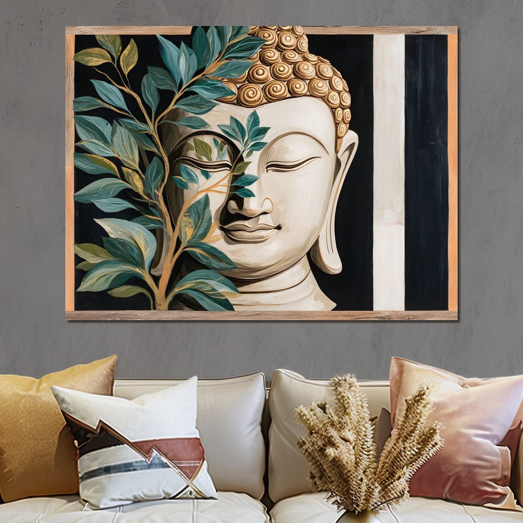 Tranquil Buddha Sanctuary Canvas Wall Art