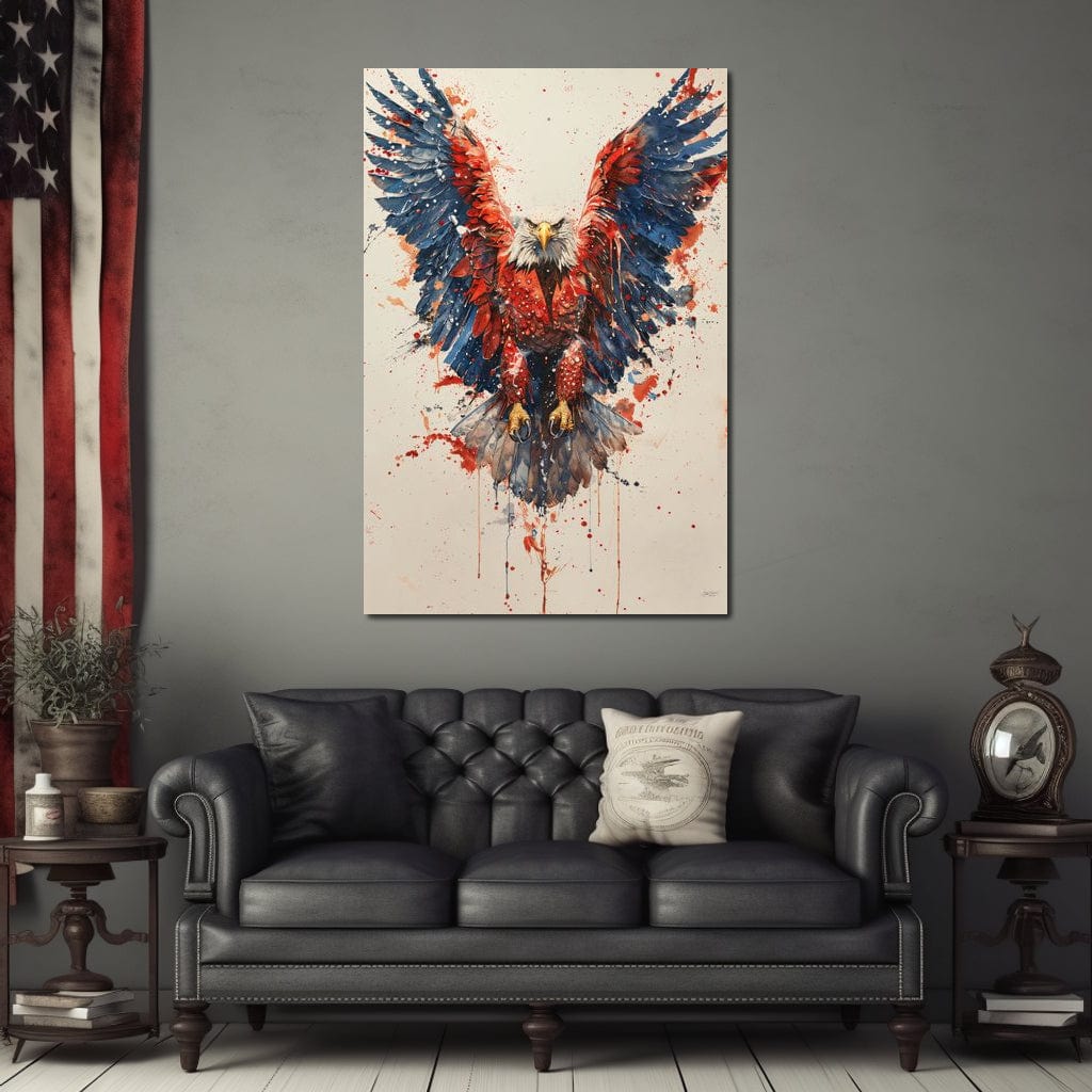 Majestic Flight: The Spirit of America Canvas Wall Art