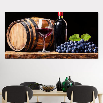 Vintage Vino Canvas Wall Art