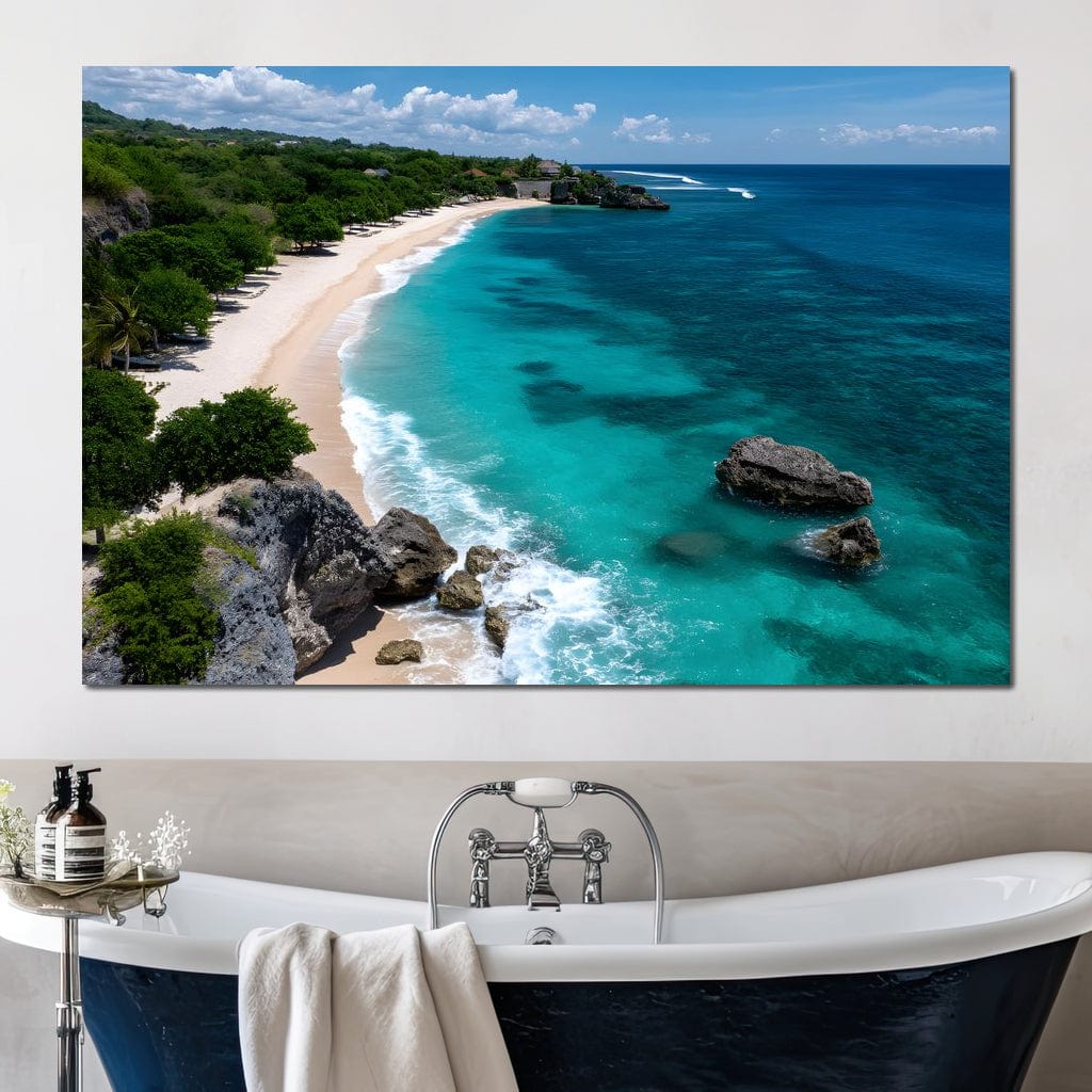 Ocean's Embrace Tranquility Canvas Wall Art