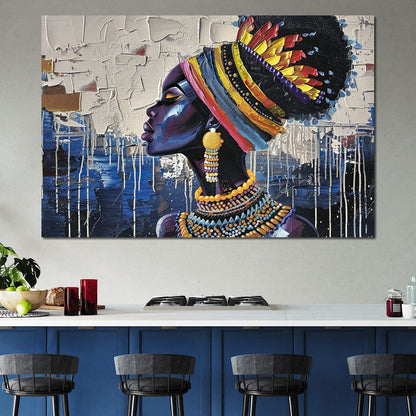 Sapphire Dreams of Africa Canvas Wall Art