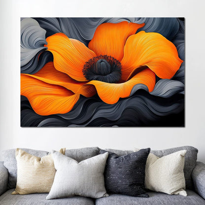 Flameflower Canvas Wall Art