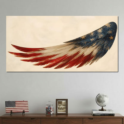 Lone Flight Of The Republic Canvas Wall Art