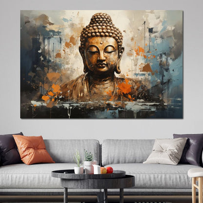 Buddha's Grace Canvas Wall Art
