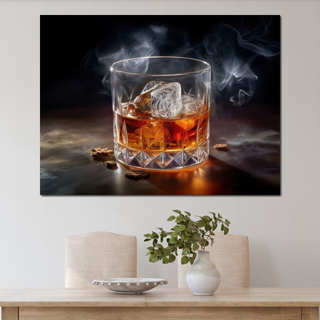 Infused Whiskey with Liquid Magic Canvas Wall Art