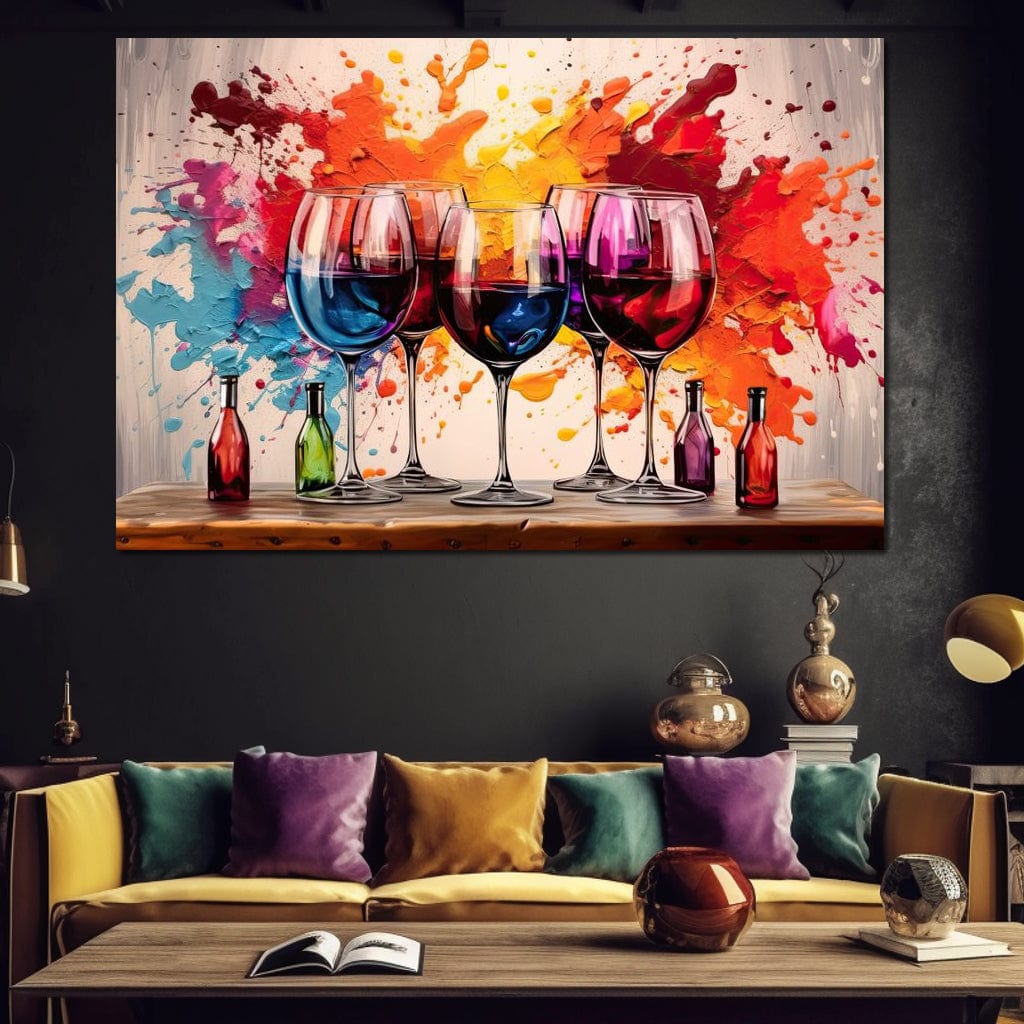 Sommelier's Symphony Canvas Wall Art
