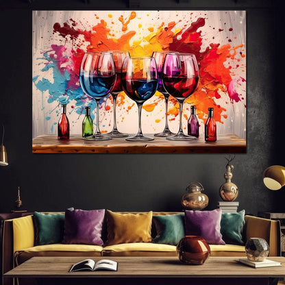 Sommelier's Symphony Canvas Wall Art