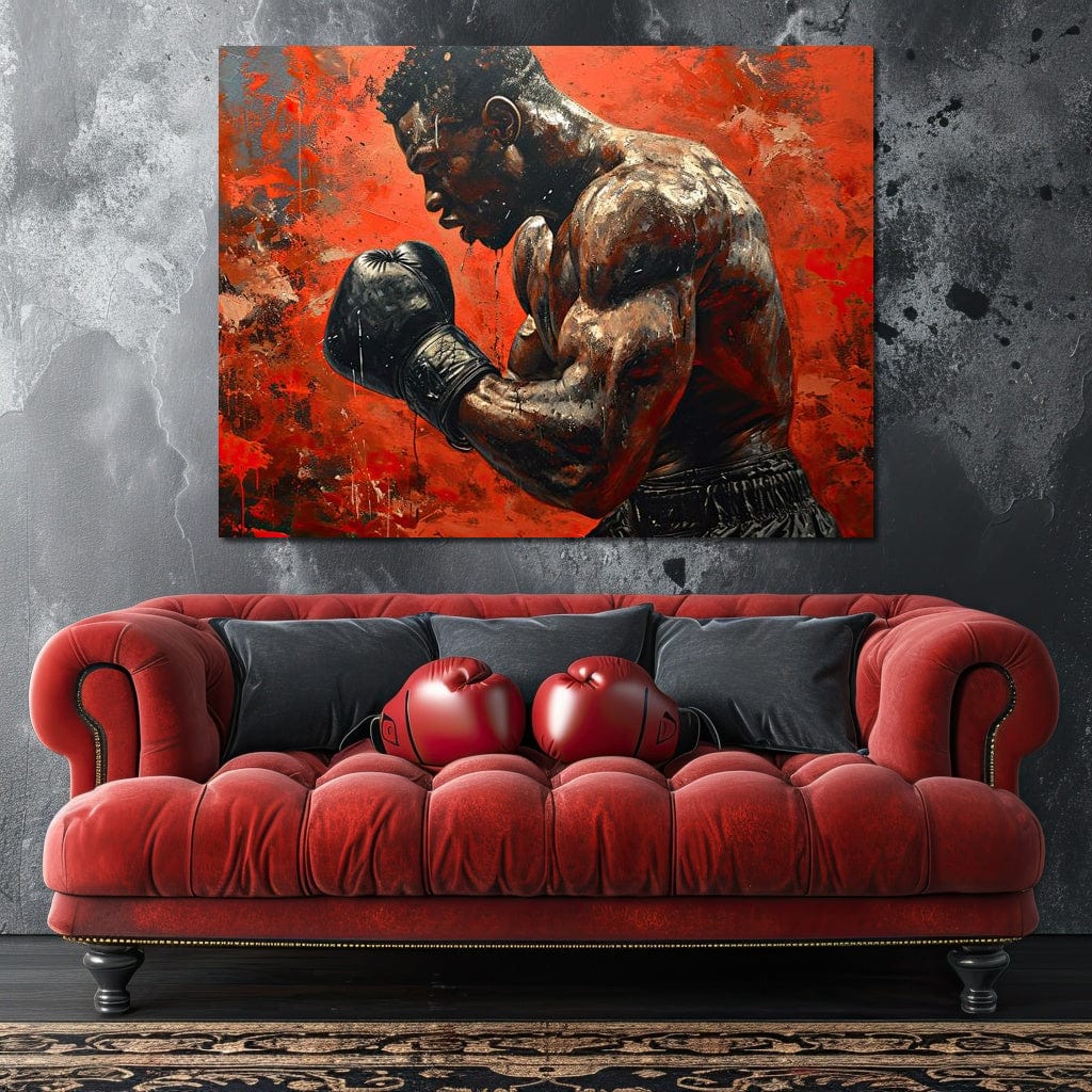 Fervent Pugilist Canvas Wall Art