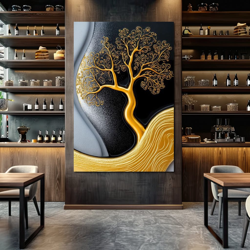 The Gilded Roots Canvas Wall Art