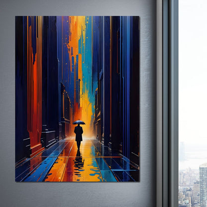 Streets of Loneliness Canvas Wall Art