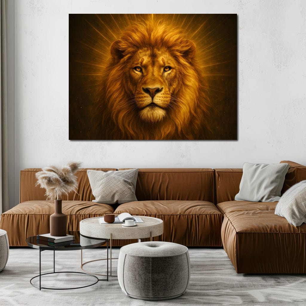 Majestic Radiance of the King Canvas Wall Art