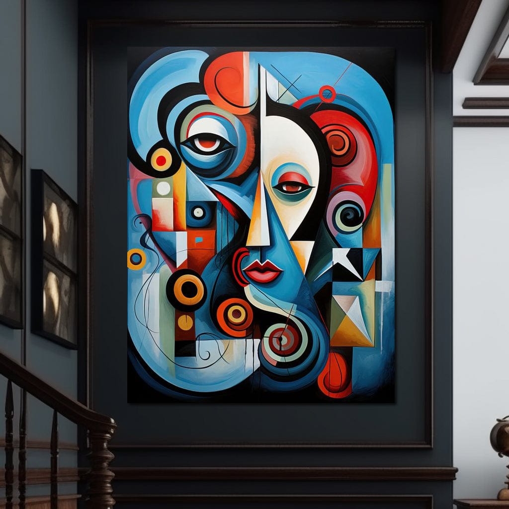 Carnival of Cubism Canvas Wall Art