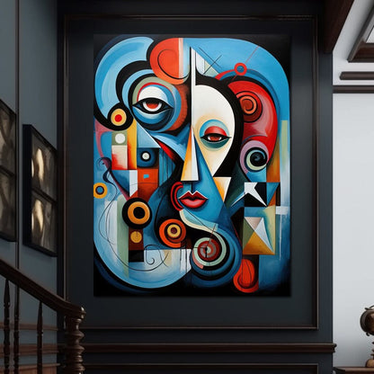 Carnival of Cubism Canvas Wall Art