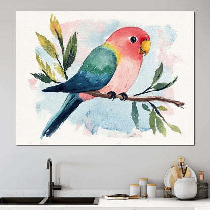 Tropical Branch Retreat Canvas Wall Art