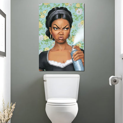 Bathroom Spray Canvas Wall Art