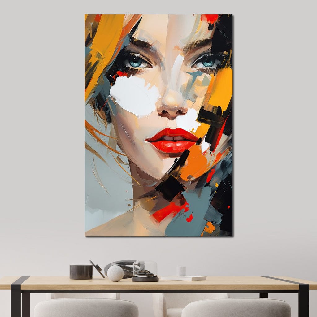 Expressive Contemplation Vivid Notions Canvas Wall Art