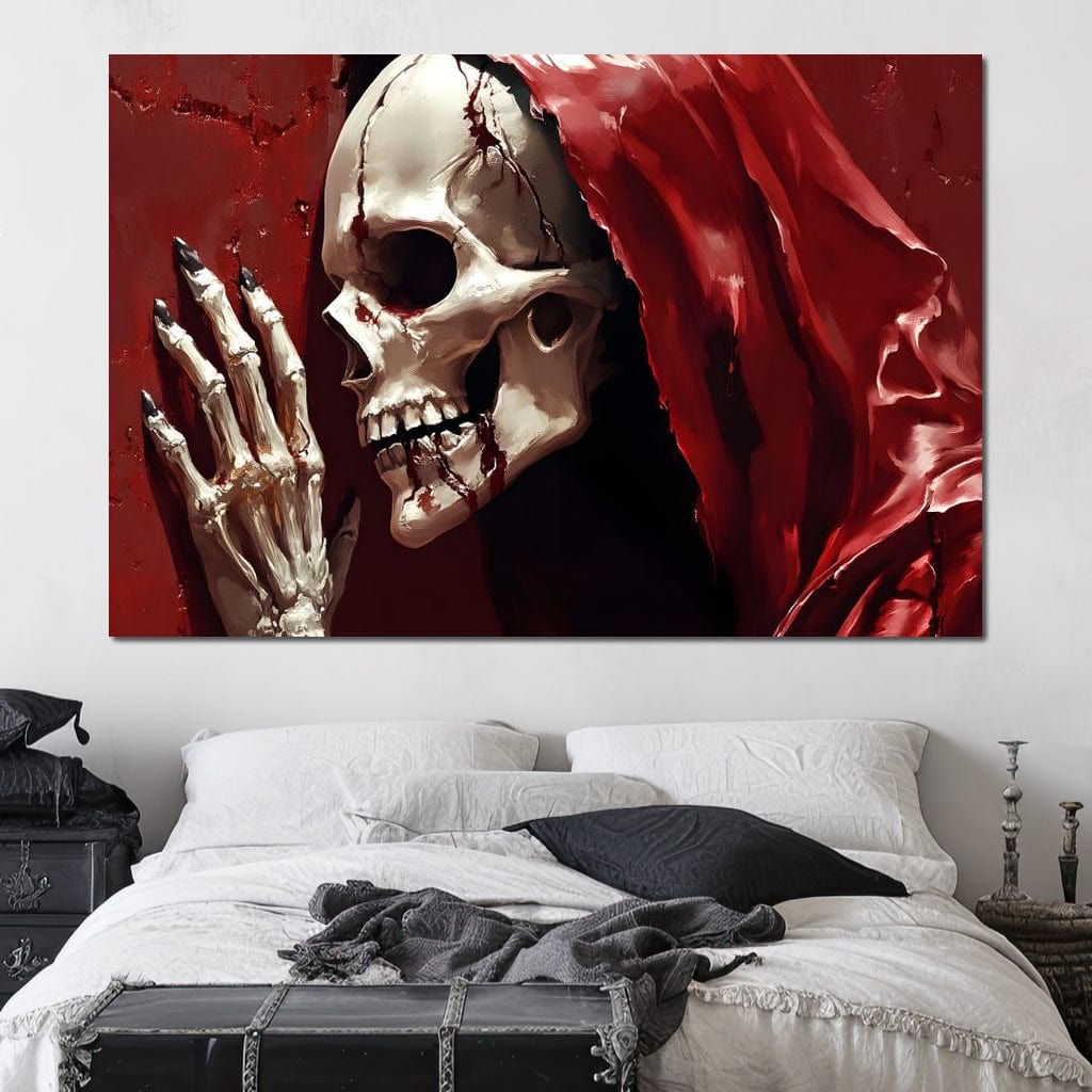 Skeletons Shroud of Silence Canvas Wall Art