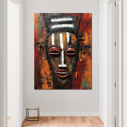 Tribal Mask 02 Canvas Wall Art