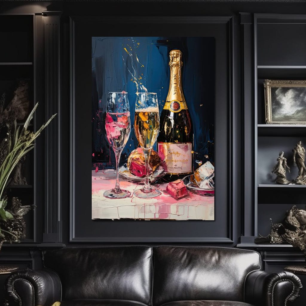 Champagne Radiance Canvas Wall Art