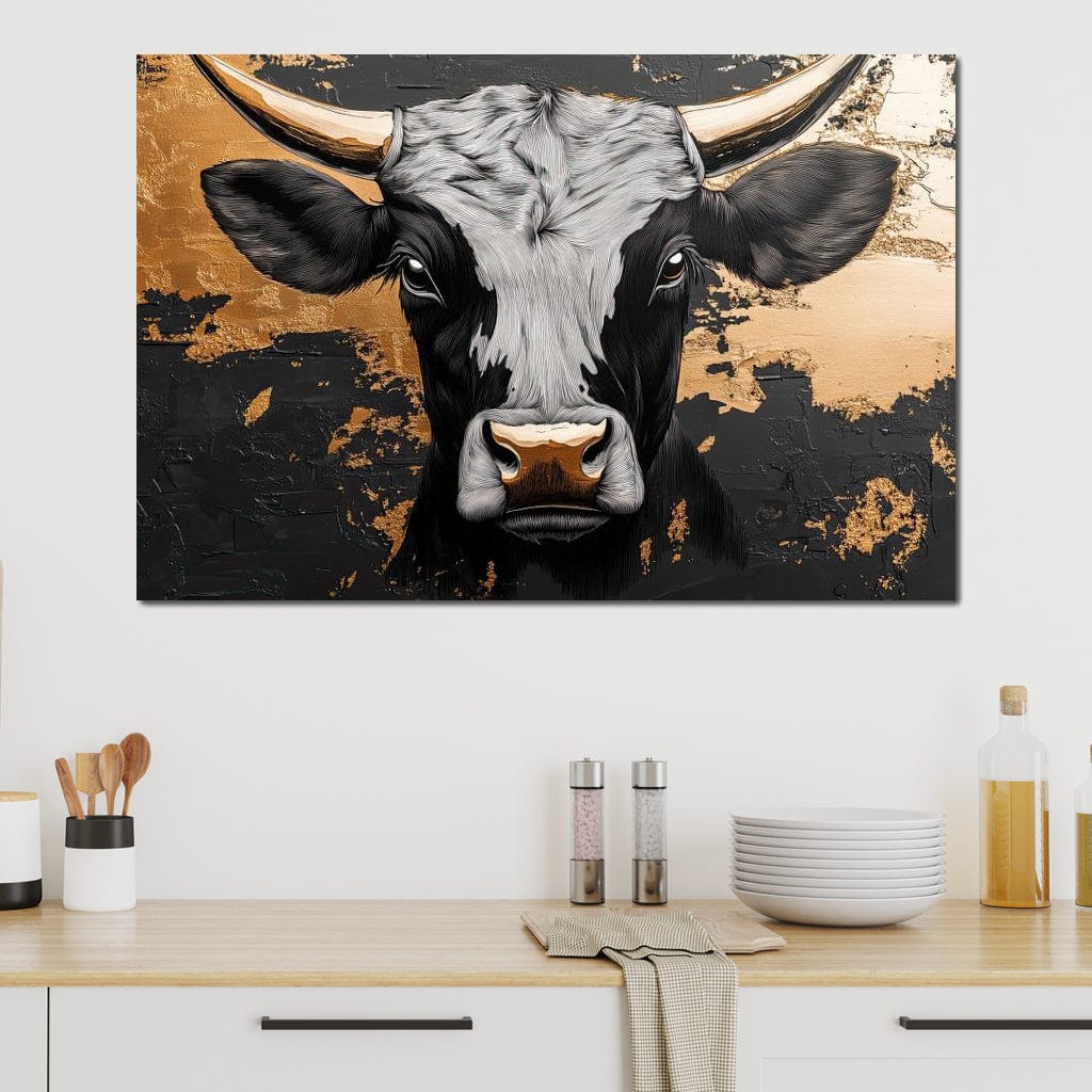 Golden Majesty of the Plains Canvas Wall Art